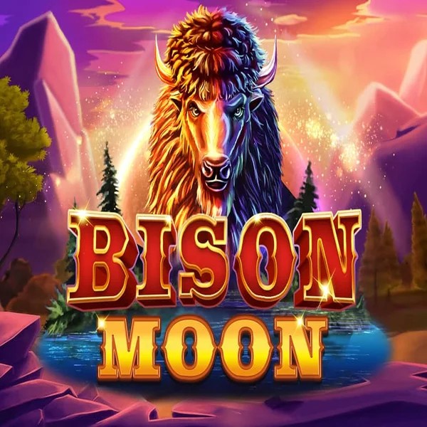 Slots logo of Bison Moon from Northern Lights Gaming at Cowboy Spin Casino