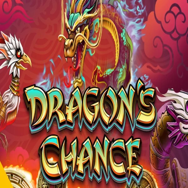 Dragons Chance slot logo by BF Games at Cowboy Spin Casino