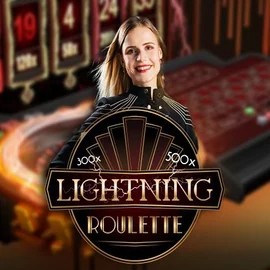 Lightning Roulette logo – Live Casino by Evolution at Cowboy Spin Casino
