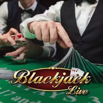 Live Blackjack slot logo by Evolution at Cowboy Spin Casino