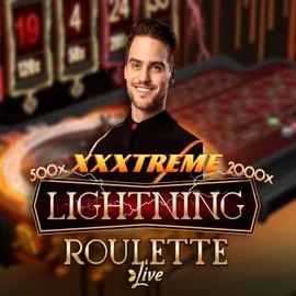 Official Live Casino logo: XXXtreme Lightning Roulette by Evolution at Cowboy Spin Casino